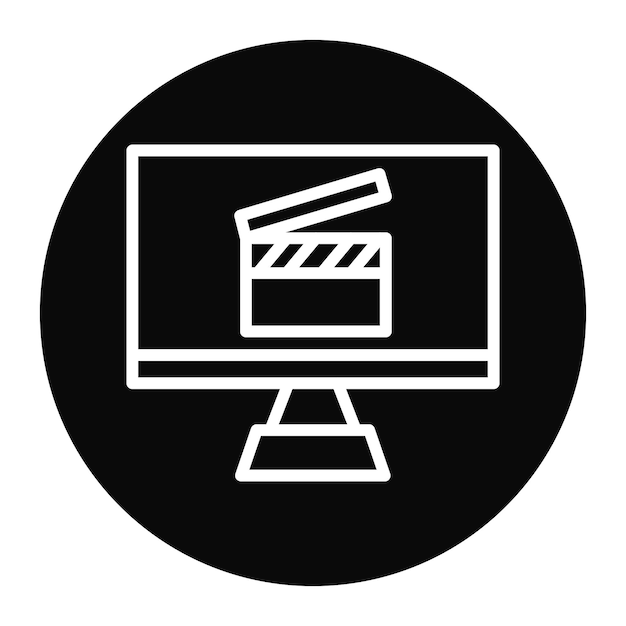 L'image vectorielle de l'icône de diffusion Web peut être utilisée pour la diffusion en direct