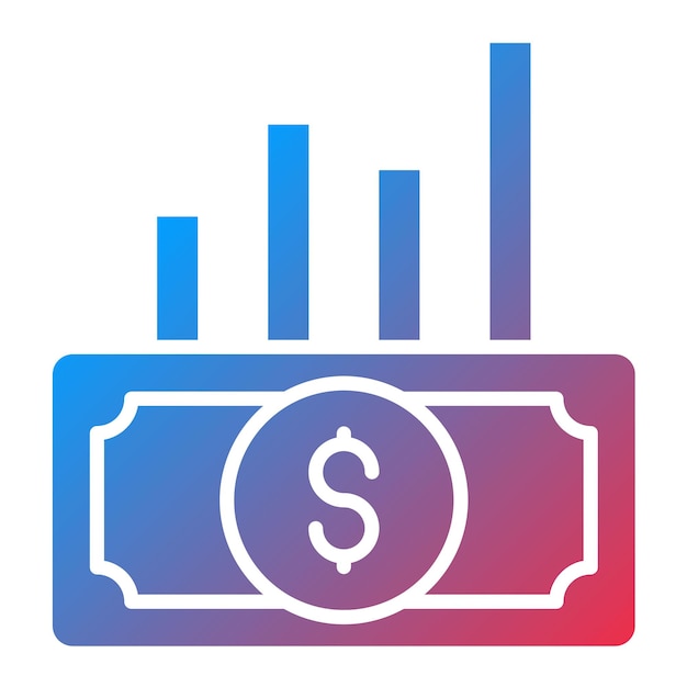 Vecteur l'image vectorielle de l'icône des dividendes peut être utilisée pour l'investissement