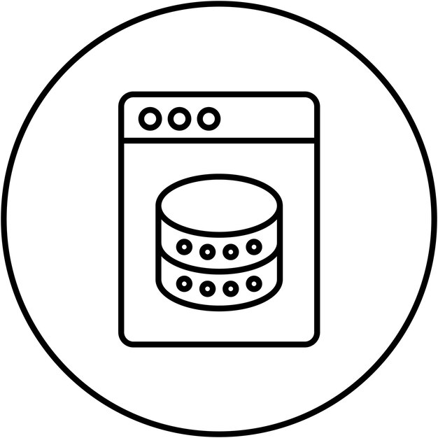 Vecteur l'image vectorielle de l'icône de données peut être utilisée pour no code