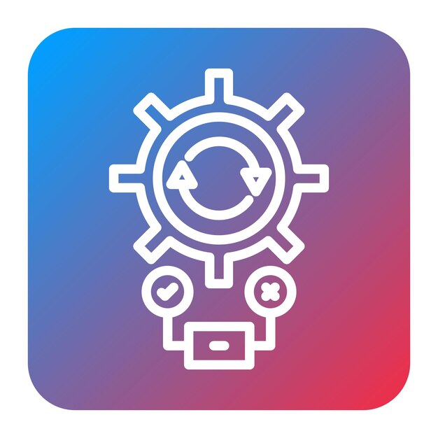 L'image vectorielle de l'icône du cadre d'automatisation des tests peut être utilisée pour les tests logiciels