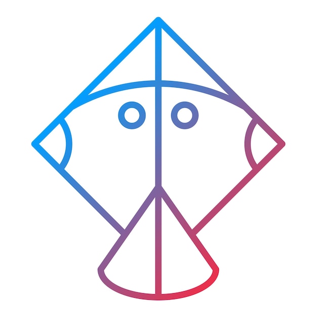 L'image Vectorielle De L'icône Du Cerf-volant Peut être Utilisée Pour Le Divertissement