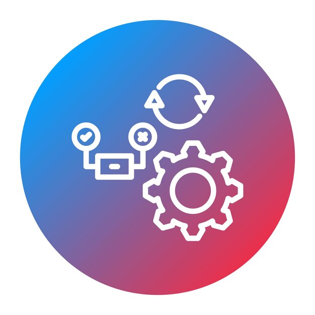 L'image vectorielle de l'icône du cycle de test peut être utilisée pour les tests logiciels
