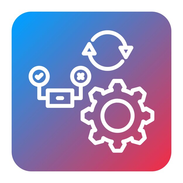 L'image vectorielle de l'icône du cycle de test peut être utilisée pour les tests logiciels