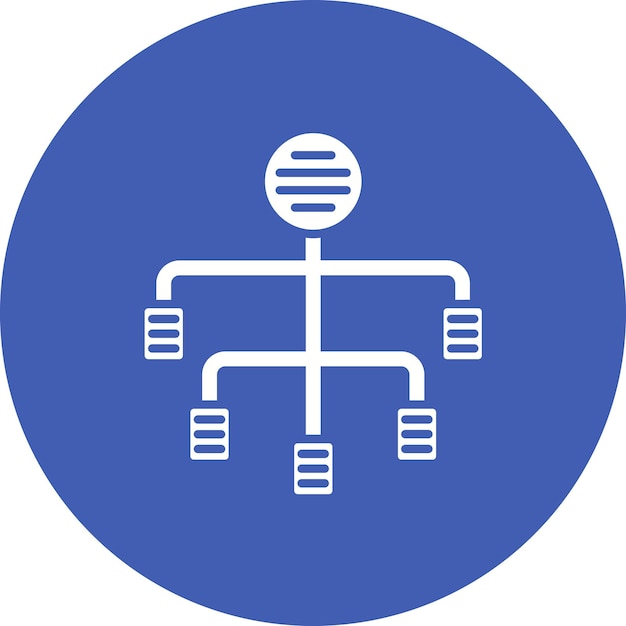 Vecteur l'image vectorielle de l'icône du diagramme de flux peut être utilisée pour l'ux et l'ui