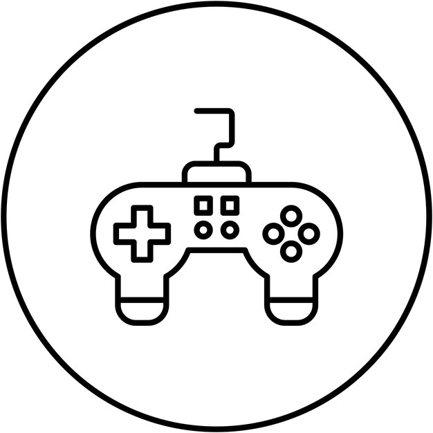 L'image vectorielle de l'icône du gamepad peut être utilisée pour la réalité virtuelle