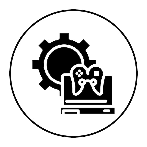 L'image vectorielle de l'icône du gestionnaire de mod de jeu peut être utilisée pour le développement de jeux