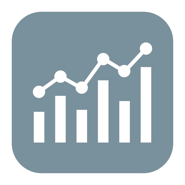 Image vectorielle de l'icône du graphique Peut être utilisée pour les réunions d'affaires