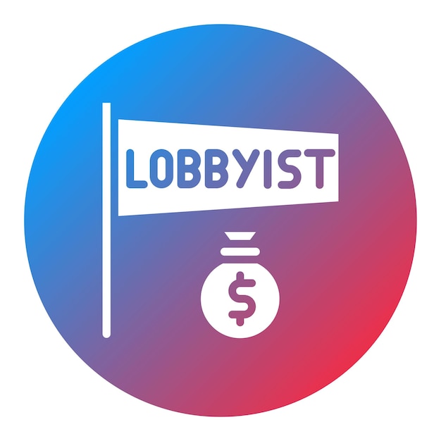 L'image Vectorielle De L'icône Du Lobbyiste Peut être Utilisée Pour La Corruption