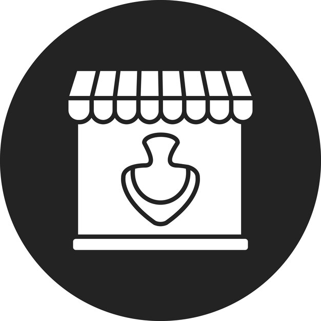 Vecteur image vectorielle de l'icône du magasin de bijoux peut être utilisée pour les magasins et les magasins