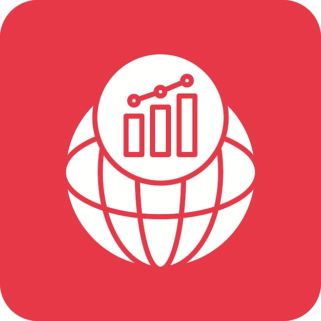 Image Vectorielle De L'icône Du Marché Boursier Peut être Utilisée Pour Les Affaires