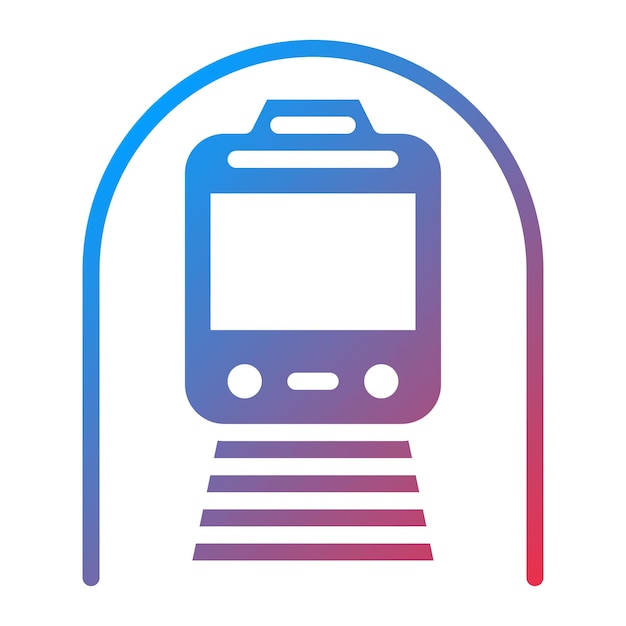 Vecteur l'image vectorielle de l'icône du métro peut être utilisée pour les chemins de fer