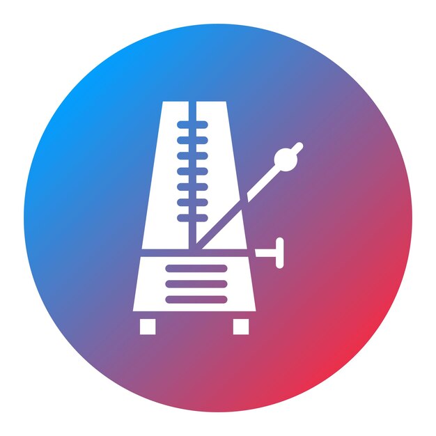 Vecteur l'image vectorielle de l'icône du métronome peut être utilisée pour l'instrument
