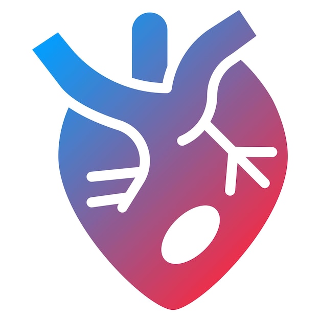 Vecteur image vectorielle de l'icône du myocarde peut être utilisée en cardiologie