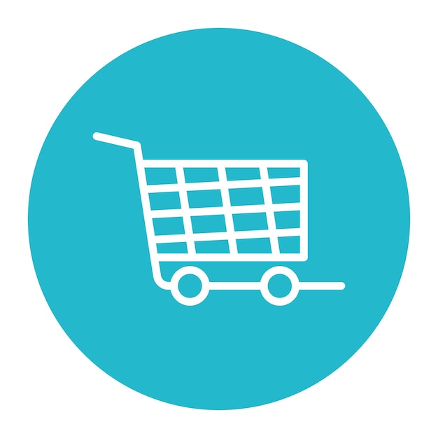 L'image vectorielle de l'icône du panier d'achat peut être utilisée pour le magasin de commerce électronique