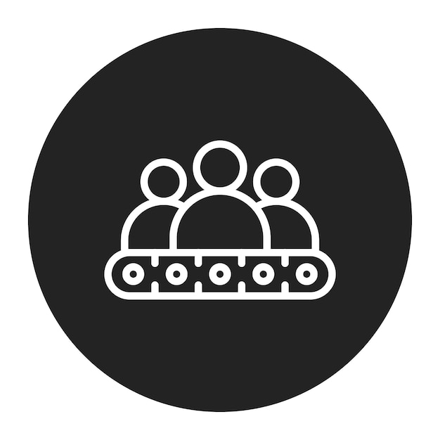 L'image vectorielle de l'icône du pipeline candidat peut être utilisée pour la chasse aux têtes