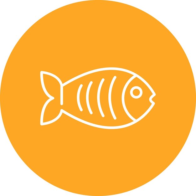 L'image vectorielle de l'icône du poisson peut être utilisée pour la restauration
