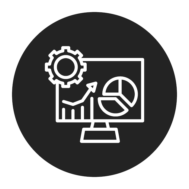 L'image vectorielle de l'icône du tableau de bord des opérations peut être utilisée pour la gestion des opérations