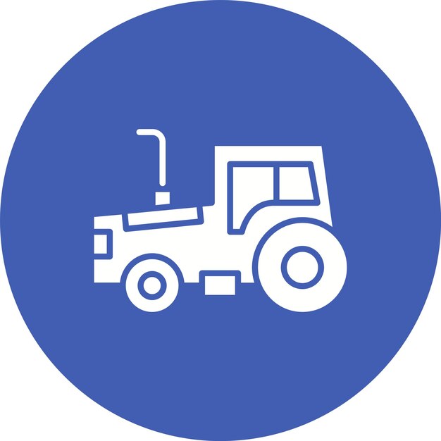 Vecteur l'image vectorielle de l'icône du tracteur peut être utilisée pour village