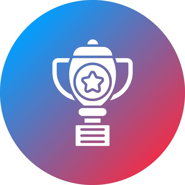 Image vectorielle de l'icône du trophée Peut être utilisée pour le hockey