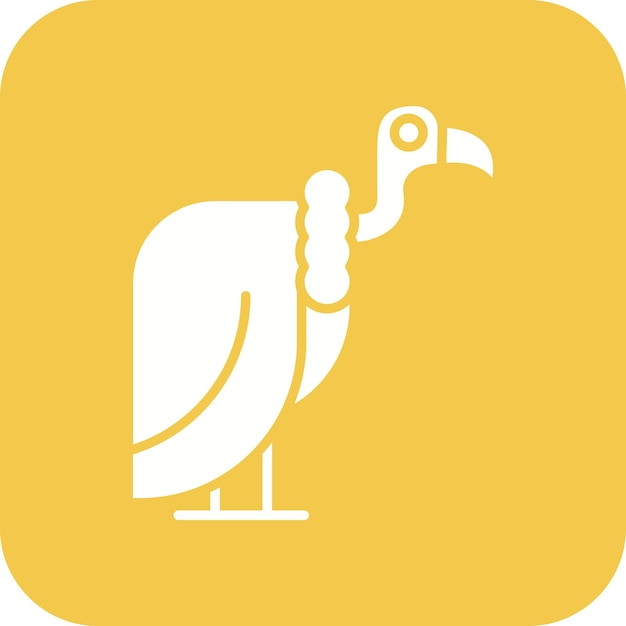 Vecteur l'image vectorielle de l'icône du vautour peut être utilisée pour in the wild