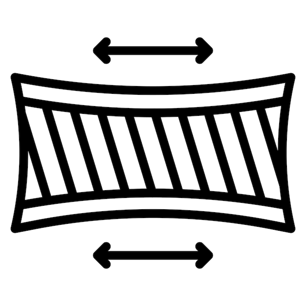 L'image Vectorielle De L'icône D'élasticité Du Tissu Peut être Utilisée Pour Les Caractéristiques Du Tissu