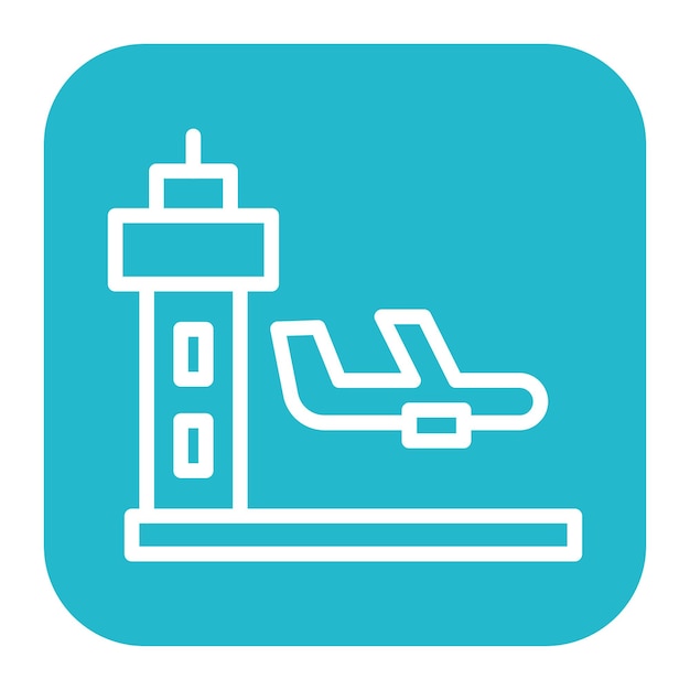 Vecteur image vectorielle de l'icône d'escale peut être utilisée pour la compagnie aérienne