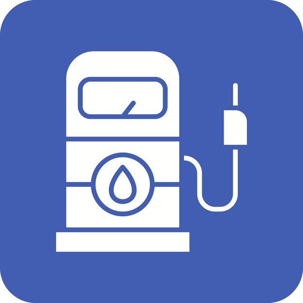 L'image vectorielle de l'icône de l'essence peut être utilisée pour l'industrie pétrolière