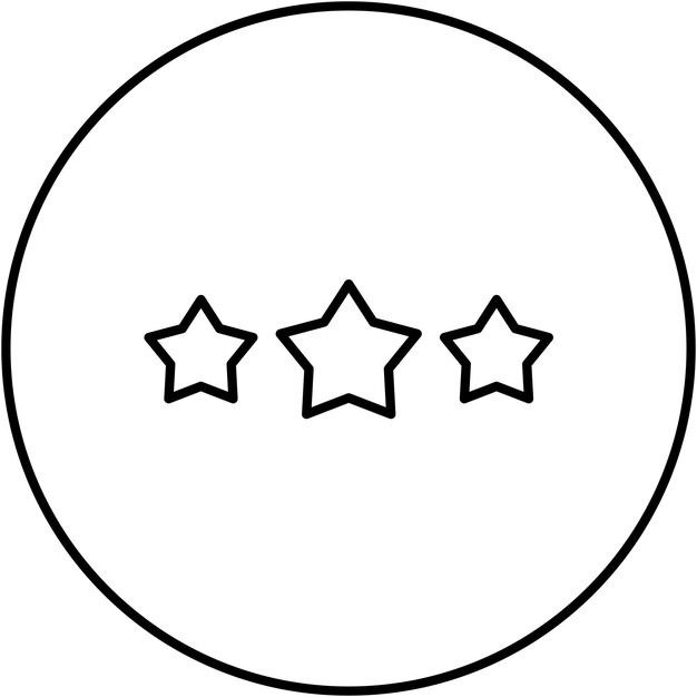 Vecteur l'image vectorielle de l'icône des étoiles peut être utilisée pour les commentaires des clients