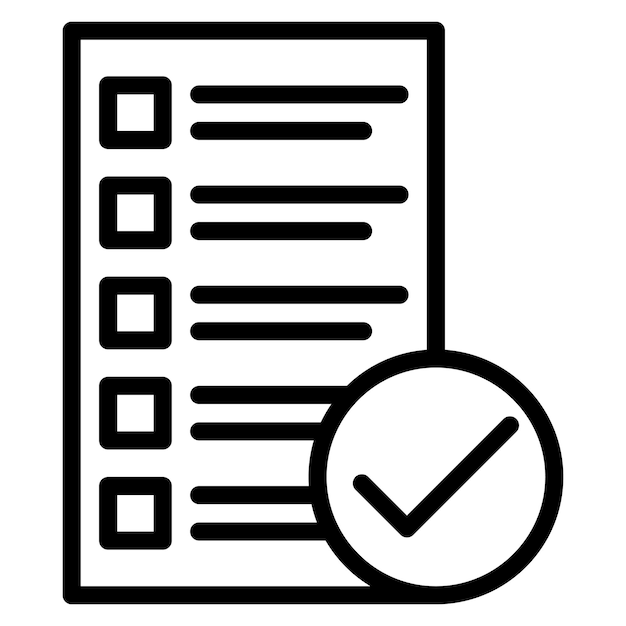 L'image vectorielle de l'icône d'évaluation peut être utilisée pour le processus d'embauche