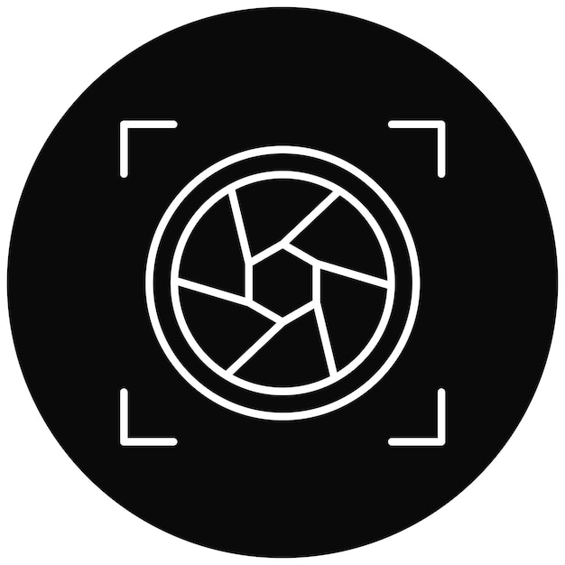 L'image vectorielle de l'icône d'exposition de la caméra peut être utilisée pour la photographie