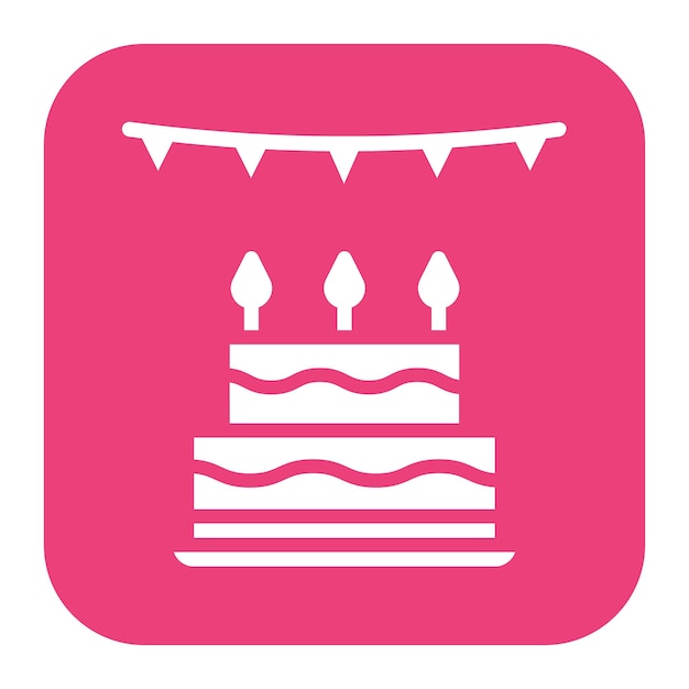 L'image vectorielle de l'icône de la fête d'anniversaire peut être utilisée pour l'adoption d'enfants