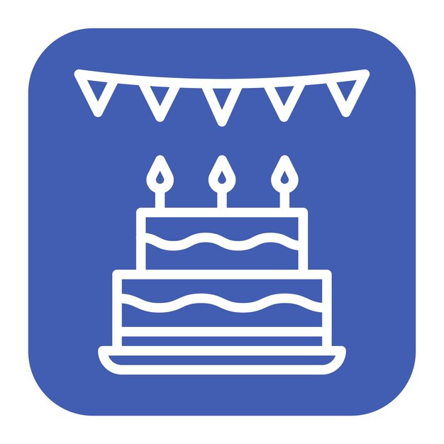 L'image vectorielle de l'icône de la fête d'anniversaire peut être utilisée pour l'adoption d'enfants