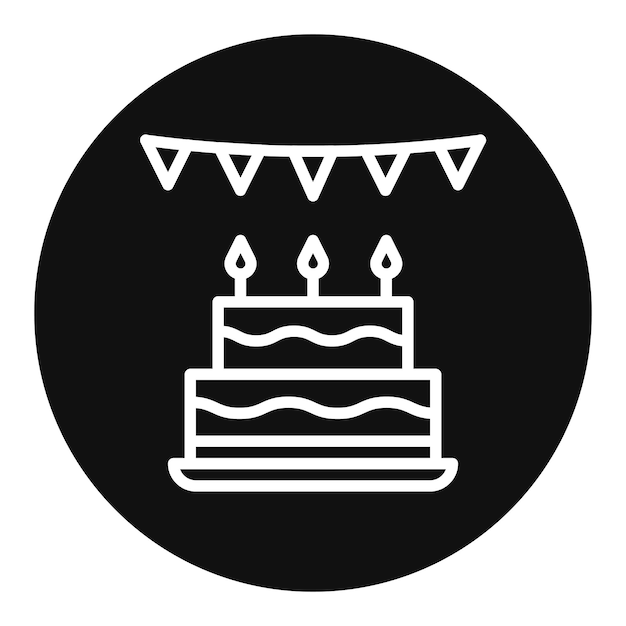 L'image vectorielle de l'icône de la fête d'anniversaire peut être utilisée pour l'adoption d'enfants