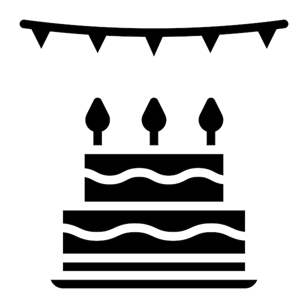 L'image vectorielle de l'icône de la fête d'anniversaire peut être utilisée pour l'adoption d'enfants
