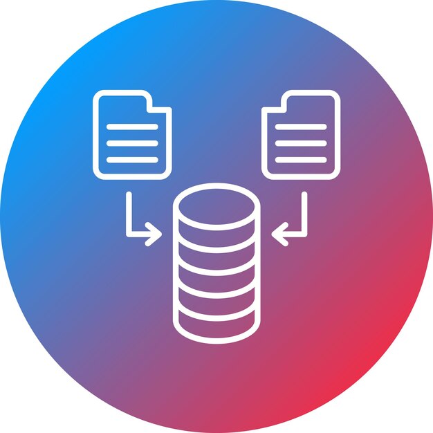 Vecteur l'image vectorielle de l'icône de flux de données peut être utilisée pour l'expérience utilisateur