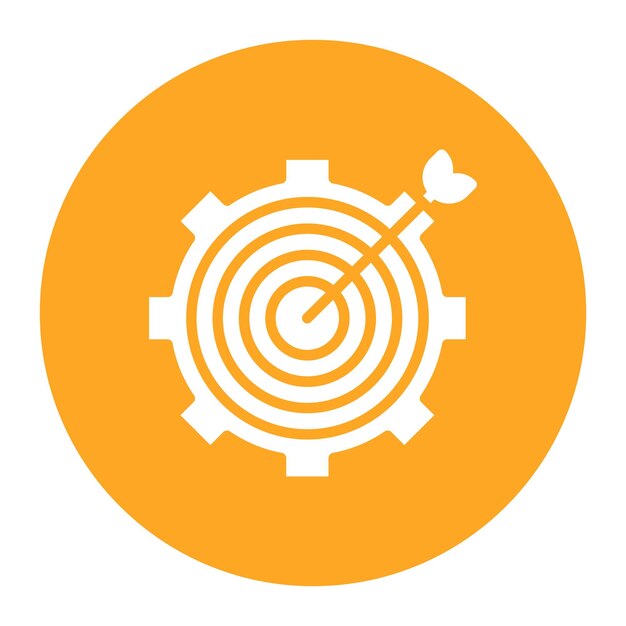 L'image vectorielle de l'icône de gestion des objectifs peut être utilisée pour les ressources humaines