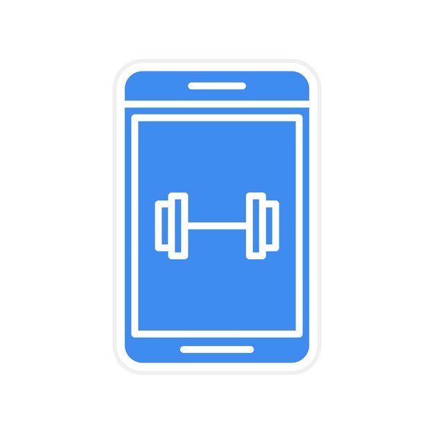 L'image vectorielle de l'icône d'haltérophilie peut être utilisée pour l'application d'entraînement