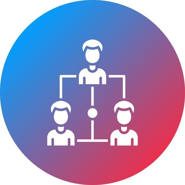 Vecteur l'image vectorielle de l'icône de la hiérarchie peut être utilisée pour les entreprises