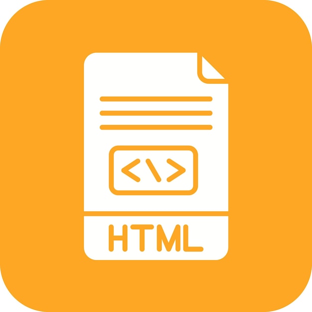 L'image Vectorielle De L'icône Html Peut être Utilisée Pour No Code