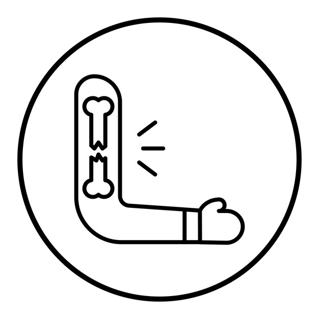 L'image Vectorielle De L'icône De L'humérus Peut être Utilisée Pour L'anatomie Humaine