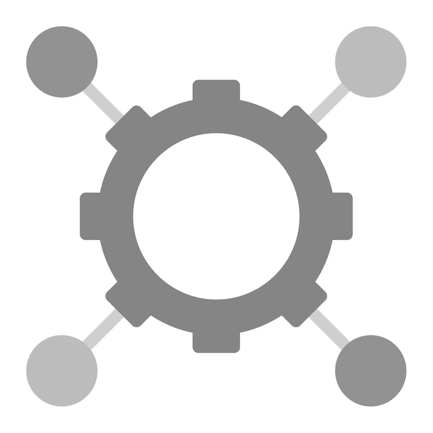 Vecteur l'image vectorielle de l'icône d'intégration de réseau peut être utilisée pour la mise en réseau