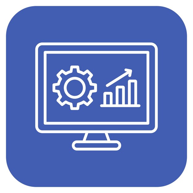 L'image vectorielle de l'icône d'intelligence des ventes peut être utilisée pour la technologie de marketing