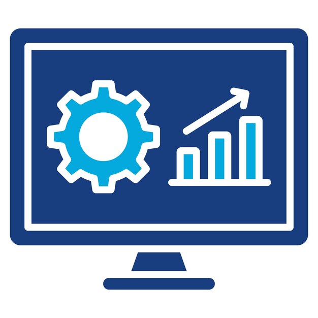 L'image vectorielle de l'icône d'intelligence des ventes peut être utilisée pour la technologie de marketing