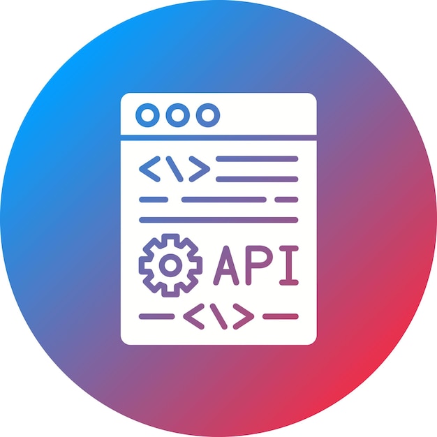 Image vectorielle de l'icône de l'interface de programmation d'application Peut être utilisée pour aucun code