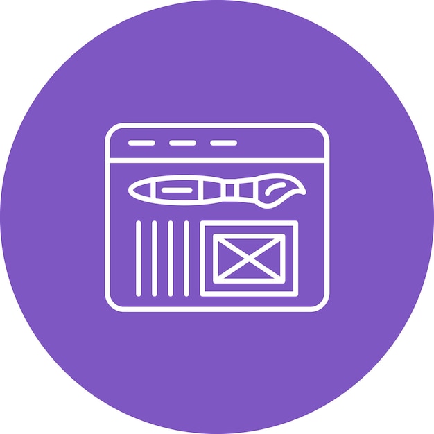 L'image vectorielle de l'icône de l'interface Web peut être utilisée pour le développement d'applications mobiles