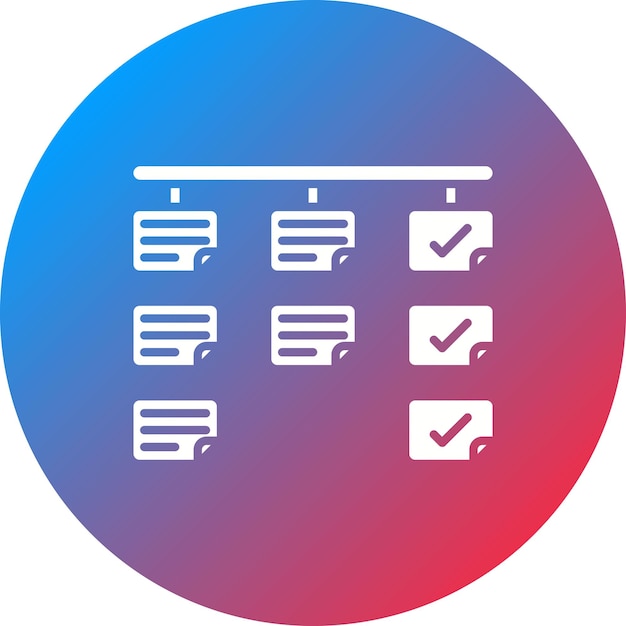 L'image Vectorielle De L'icône Kanban Peut être Utilisée Pour Agile