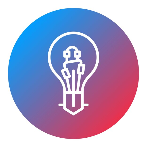 L'image vectorielle de l'icône de la lampe halogène peut être utilisée pour l'éclairage