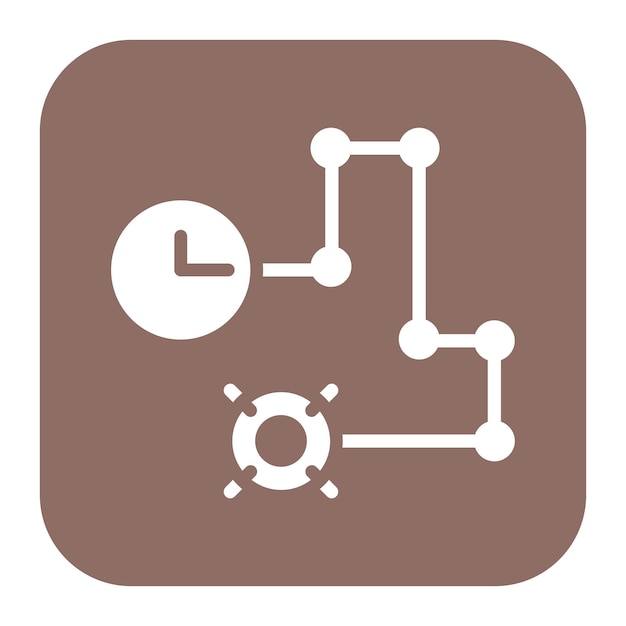 Vecteur l'image vectorielle de l'icône de la ligne de temps du projet peut être utilisée pour le financement participatif