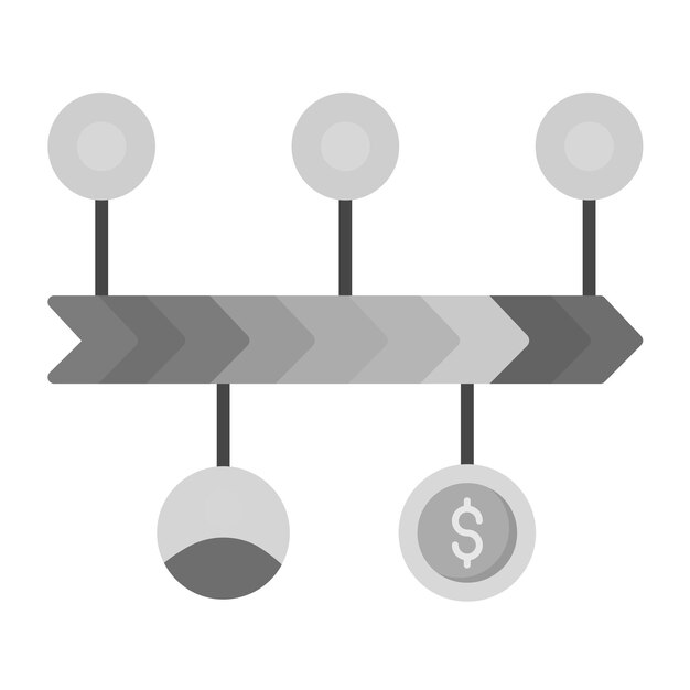 Image Vectorielle De L'icône De La Ligne De Temps Infographique Peut être Utilisée Pour Les Infographies