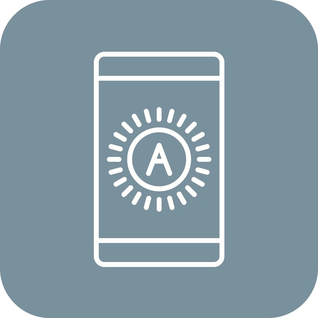 L'image Vectorielle De L'icône De Luminosité Automatique Peut être Utilisée Pour L'ux De L'interface Utilisateur Mobile